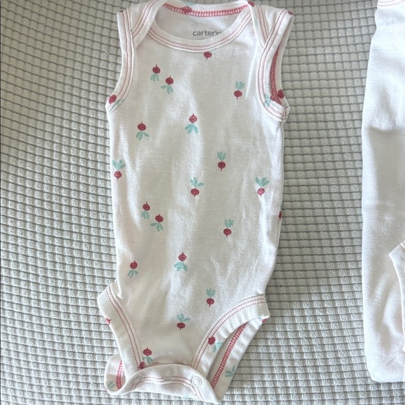 Carter's White printed and embroidered Bodysuits Set - Picture 3 of 17